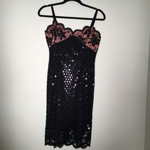 Lace Meets Sequin Dress